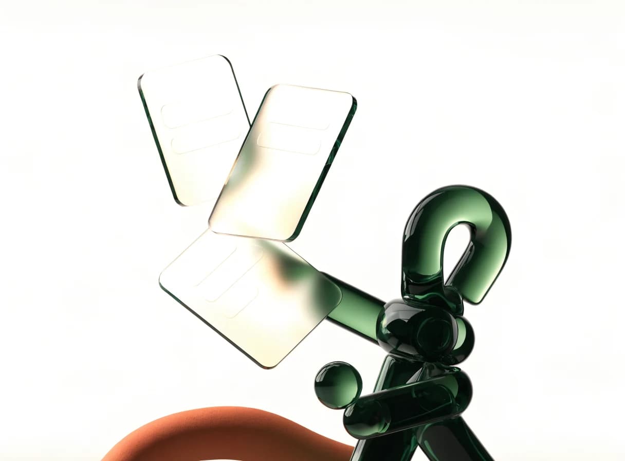 Abstract visual of a custom AI agent at work
